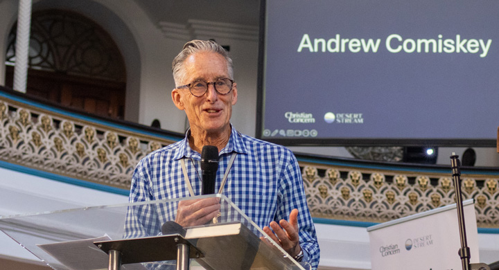 Andrew Comiskey speaking at Restoring Sexual Integrity 2026
